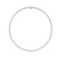 Continuous Marquise Diamond Tennis Necklace