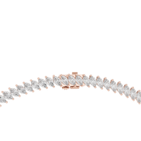 Continuous Marquise Diamond Tennis Necklace
