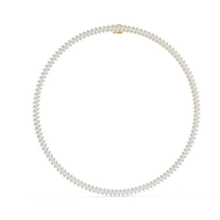 Continuous Marquise Diamond Tennis Necklace
