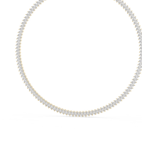 Continuous Marquise Diamond Tennis Necklace