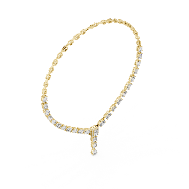 Celestia Multi-Shape Diamond Statement Necklace