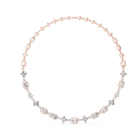 Graduated Multi-Shape Diamond Link Necklace