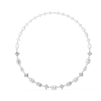 Graduated Multi-Shape Diamond Link Necklace