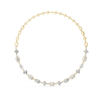 Graduated Multi-Shape Diamond Link Necklace