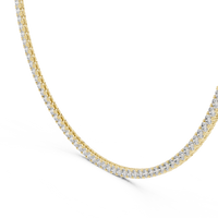 Classic Round Diamond Tennis Necklace
