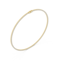 Classic Round Diamond Tennis Necklace