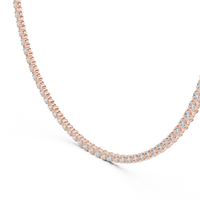 Classic Round Diamond Tennis Necklace – 3.30 mm