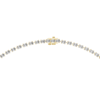 Oval Diamond Classic Elegant Tennis Link Necklace