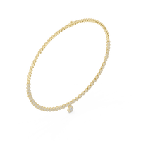 Celestia Floral Cluster Diamond Drop Necklace