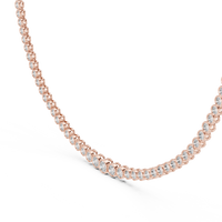 Aurelia Graduated Bezel Diamond Necklace