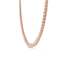 Aurelia Graduated Bezel Diamond Necklace