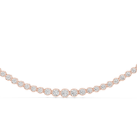 Aurelia Graduated Bezel Diamond Necklace