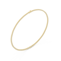 Aurelia Graduated Bezel Diamond Necklace