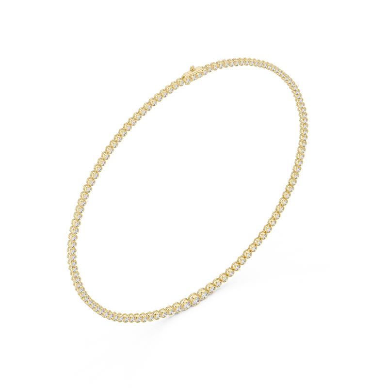 Aurelia Graduated Bezel Diamond Necklace