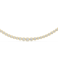 Aurelia Graduated Bezel Diamond Necklace