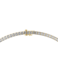 Emerald Diamond Classic Elegant Tennis Necklace