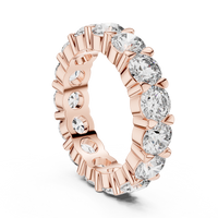Round Shared-Prong Diamond Eternity Band