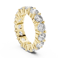 Round Shared-Prong Diamond Eternity Band