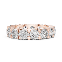 Round Shared-Prong Diamond Eternity Band