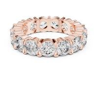 Round Shared-Prong Diamond Eternity Band