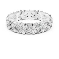 Round Shared-Prong Diamond Eternity Band