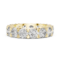 Round Shared-Prong Diamond Eternity Band