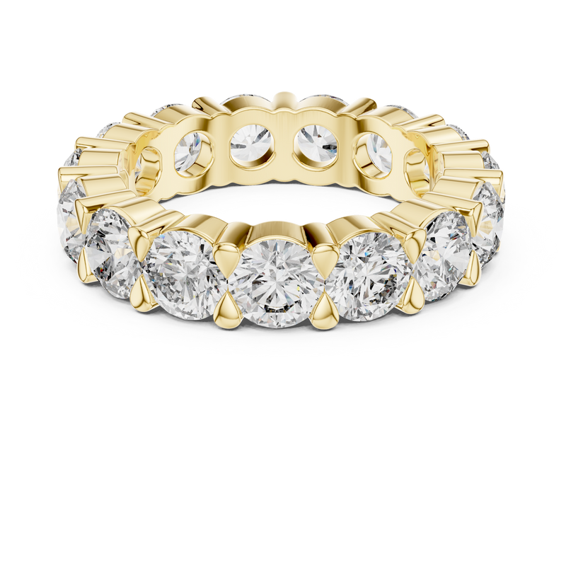 Round Shared-Prong Diamond Eternity Band