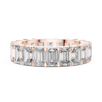 Emerald Cut Diamond Eternity Band