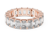 Emerald Cut Diamond Eternity Band