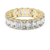 Emerald Cut Diamond Eternity Band