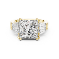 Princess Cut Three-Stone Engagement Ring