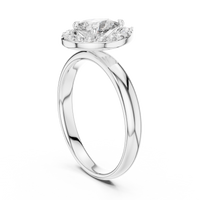 Pear Double Halo Engagement Ring