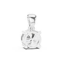 Classic Round Solitaire Diamond Pendant Necklace
