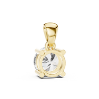Classic Round Solitaire Diamond Pendant Necklace