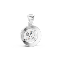Classic Round Halo Diamond Pendant Necklace