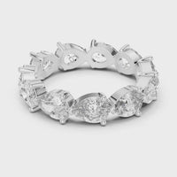 Pear Cut Diamond Eternity Band Ring
