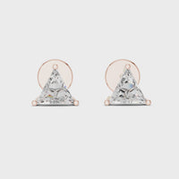 Classic Trillion Diamond Stud Earrings
