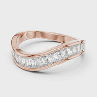 Princess Channel Set Diamond Band Ring