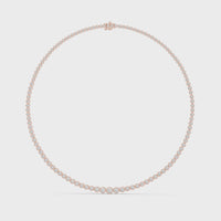 Aurelia Graduated Bezel Diamond Necklace