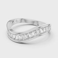 Princess Channel Set Diamond Band Ring