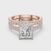 Marquise Solitaire Triple Split Shank Diamond Engagement Ring