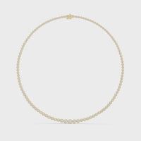 Aurelia Graduated Bezel Diamond Necklace