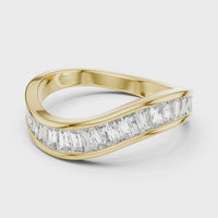 Princess Channel Set Diamond Band Ring