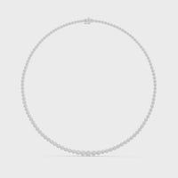 Aurelia Graduated Bezel Diamond Necklace