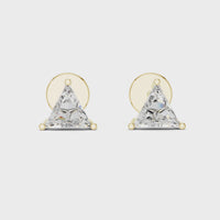 Classic Trillion Diamond Stud Earrings